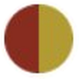 Velours rouge / Or